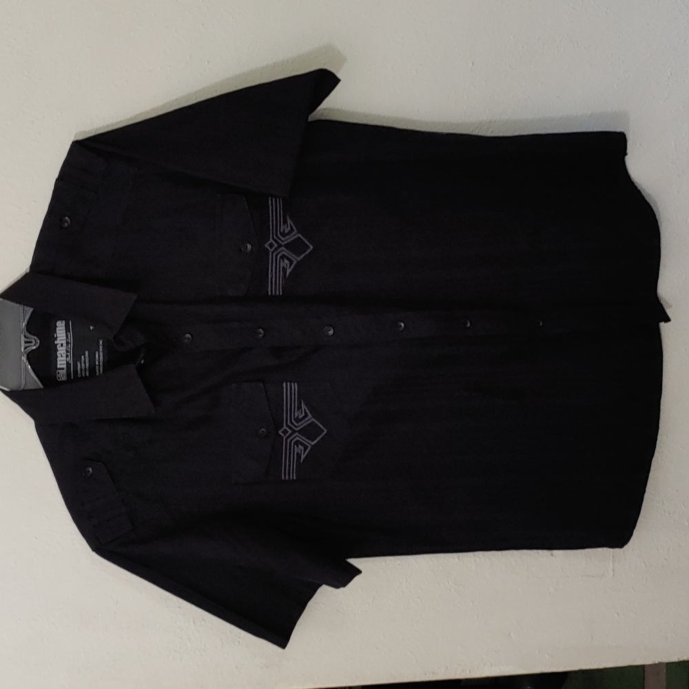 Machine Push the Limits Men's Short Sleeved Button Down